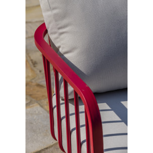 APOLLINE - Salon de jardin 4 places en aluminium