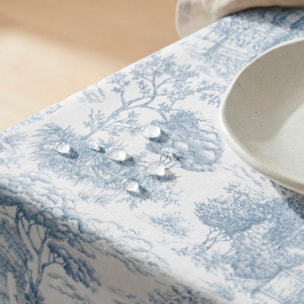 Mantel antimanchas PORTO AZUL - 100% algodón