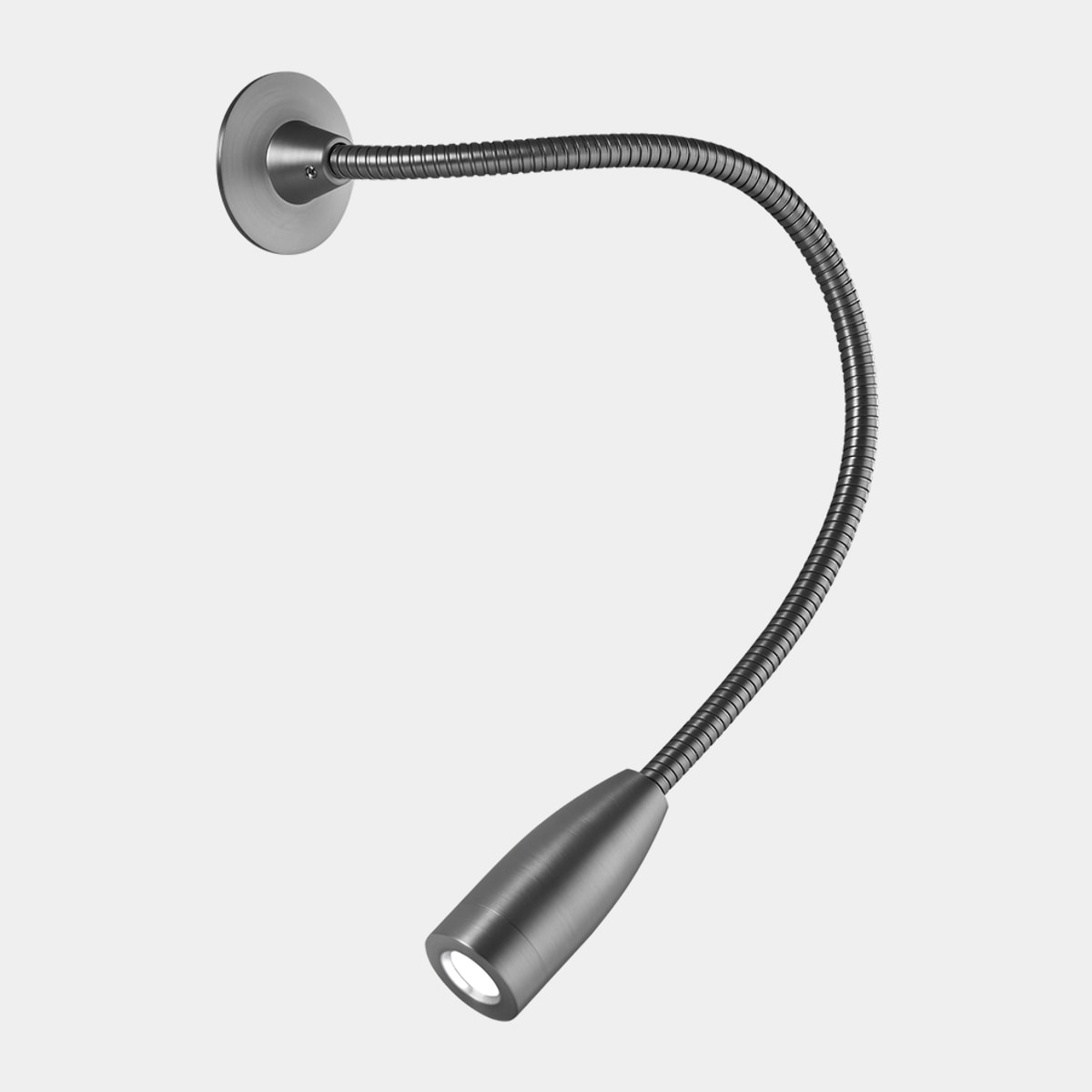 LEDS C4 Luz de lectura Bed LED 3.5 Blanco cálido - 3000K ON-OFF Níquel satinado 115lm