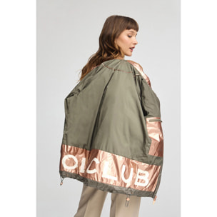 Chaqueta Ingrid verde militar con logo Polo Club