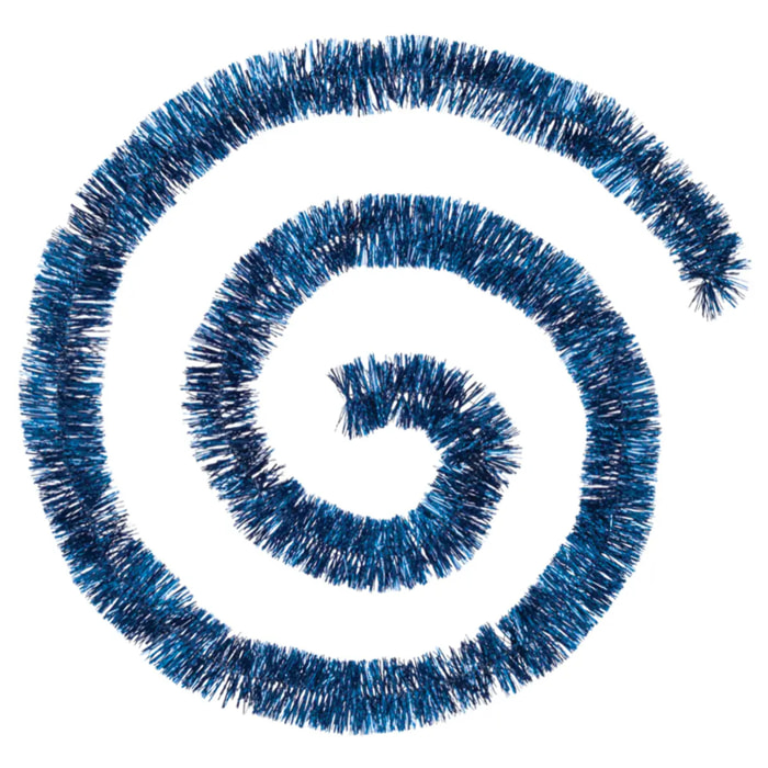 Guirlande de noël holographique bord festonné bleu nuit 50x4x2m