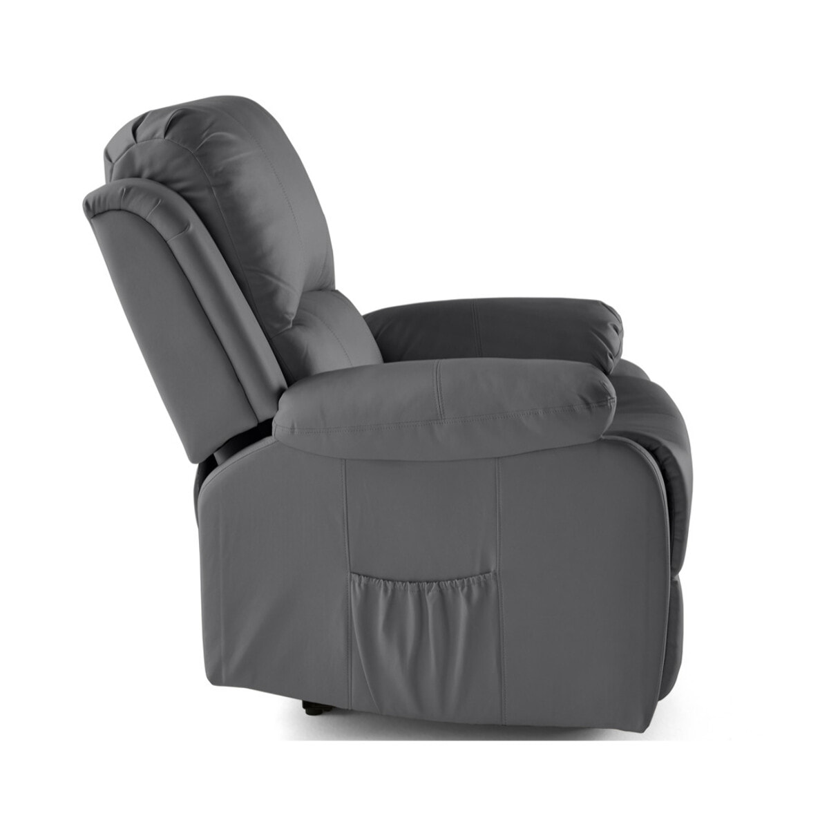 Armand - fauteuil relax électrique en simili - Gris