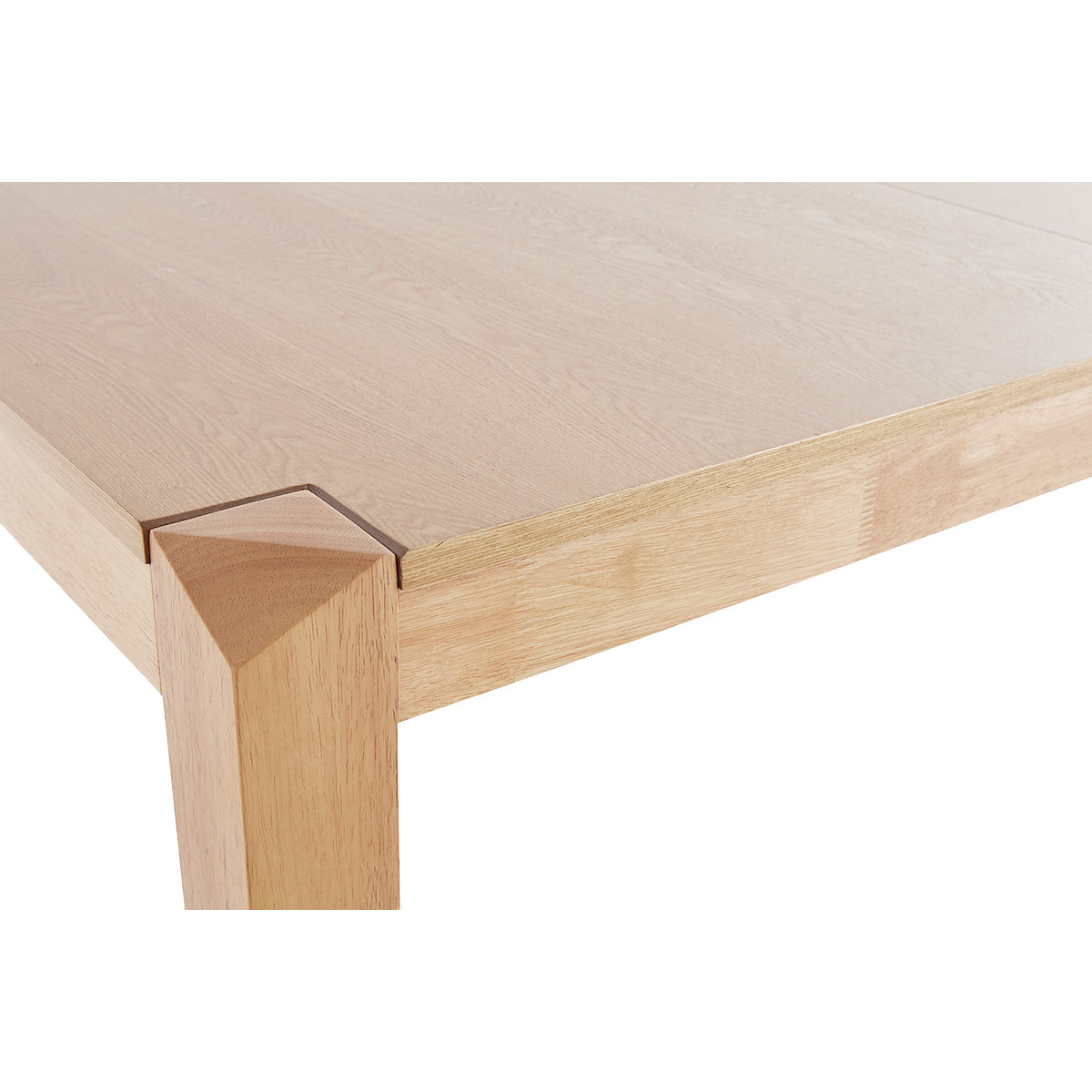 Table extensible rallonges intégrées rectangulaire en bois clair L150-180 cm BOLLY