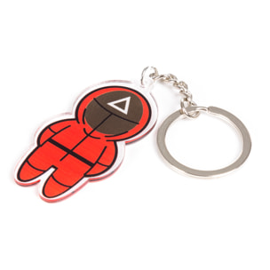 Portachiavi calamaro piatto. Osservatore del triangolo.