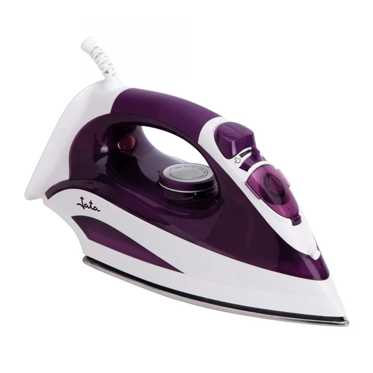 Plancha de vapor JATA PL225 con suela de acero inoxidable. Vapor vertical. 2200 W