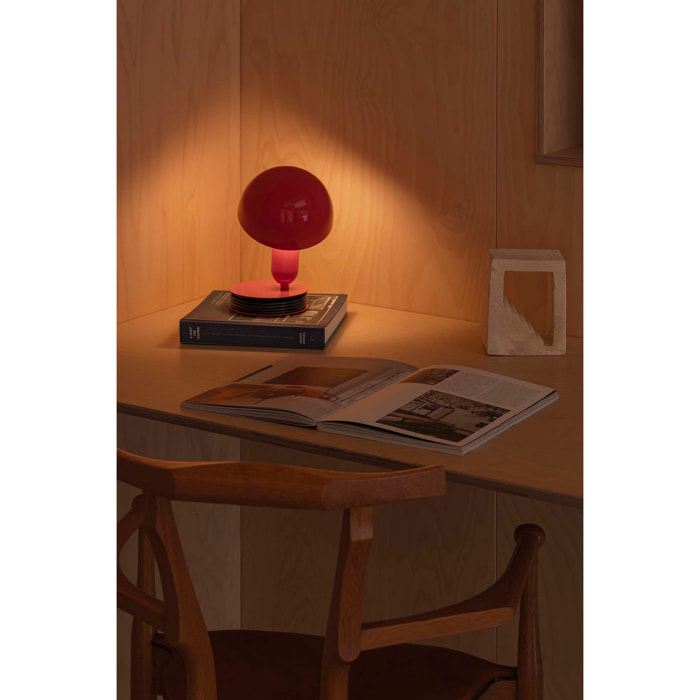 BELA Lampe de table pince rosso