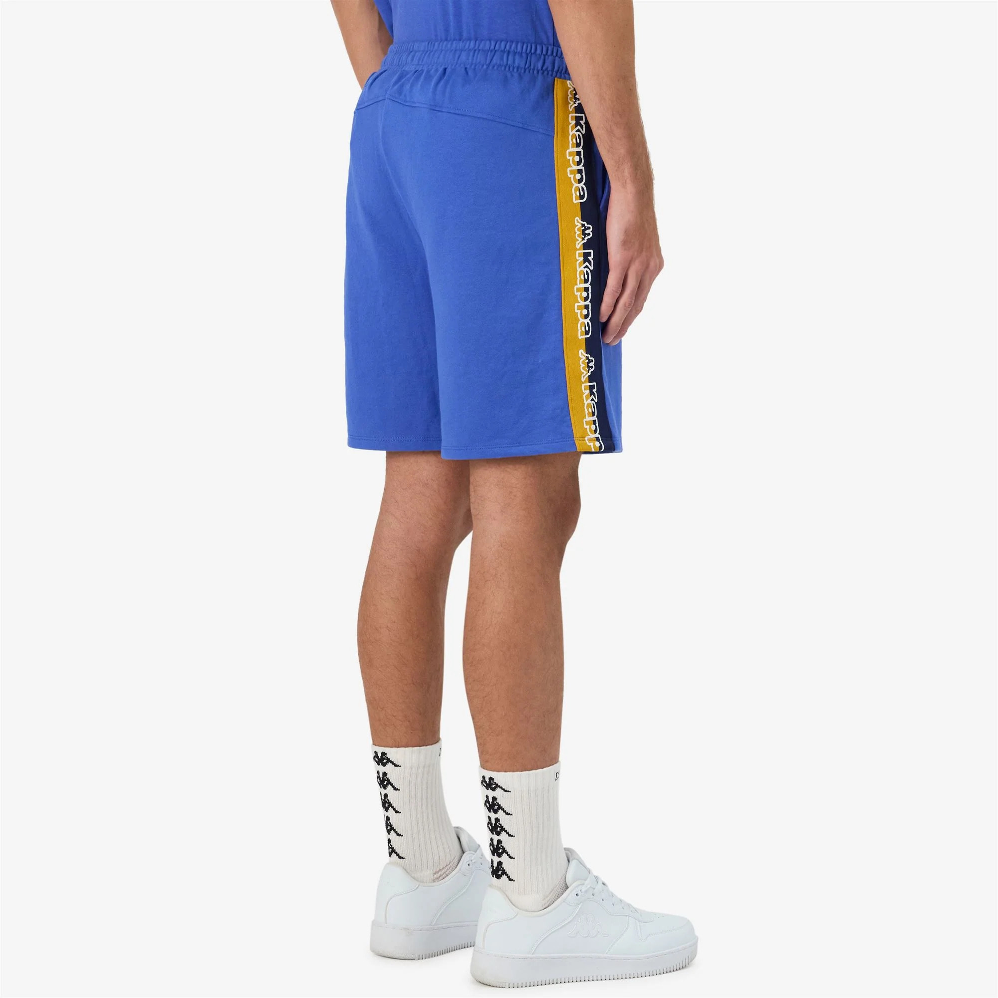 Kappa - Pantaloni Corti Uomo Blu - Logo Tape Gerri