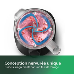 Blender PHILIPS HR2041/01 Blender mixeur noir Série 3000 1.9L, 450W