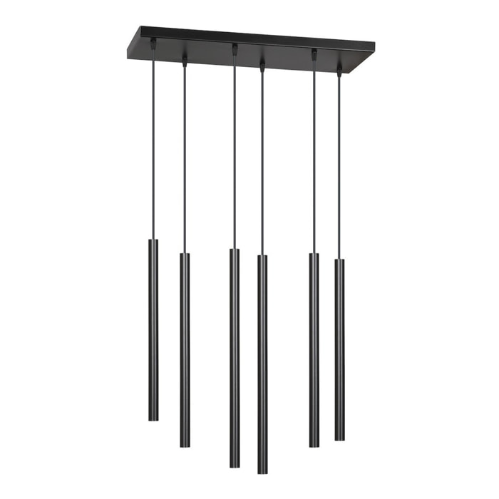 Lampada a sospensione Selter in acciaio nero opaco