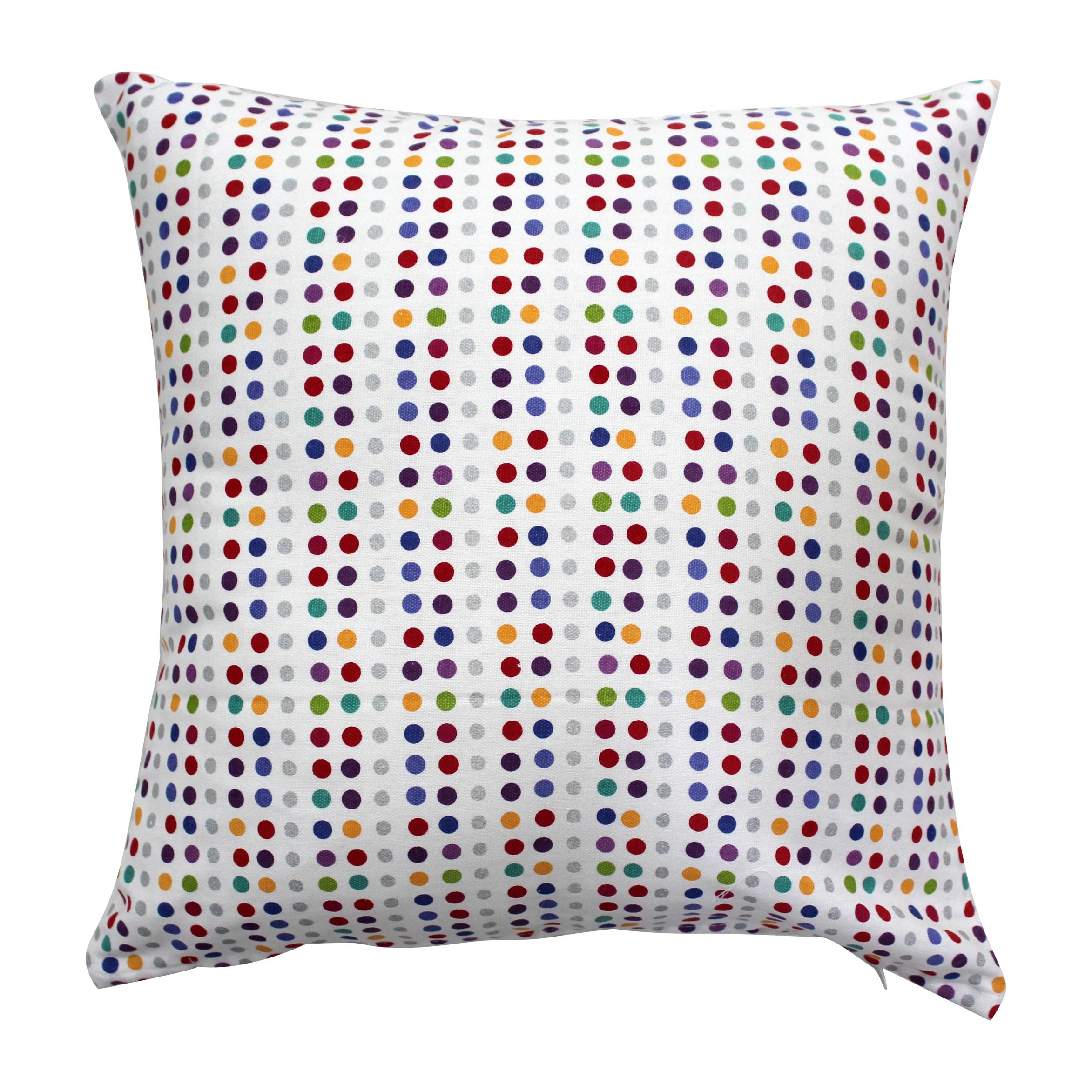 Cuscino 40x40 con federa Stripe multicolor dots