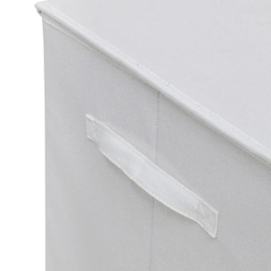 Panier à linge "Colorama" blanc 74L