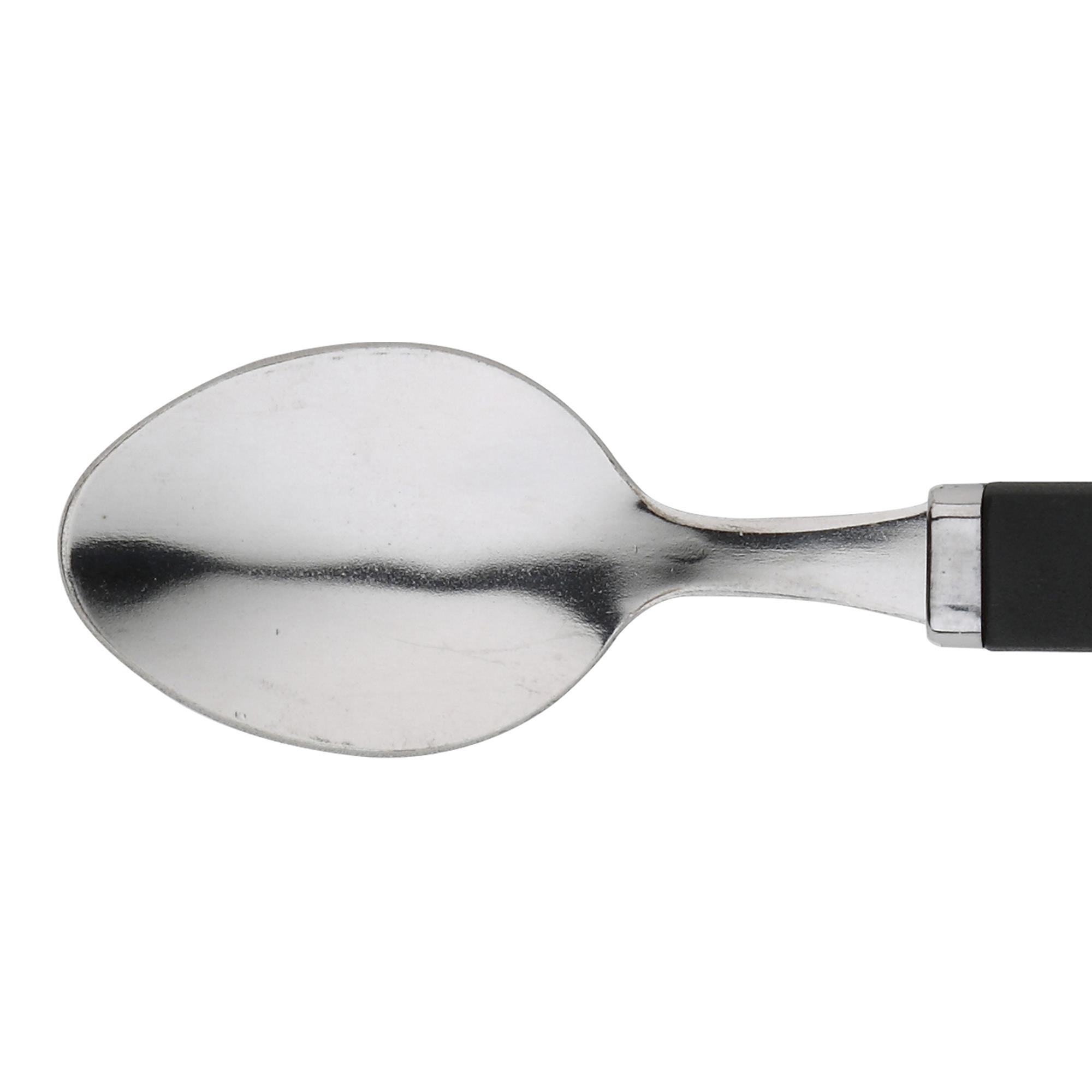 Cubertería Renberg Happy de acero inoxidable en color negro – 24 piezas (14 x 7 x 26,5 cm)