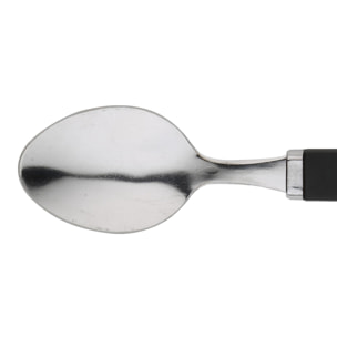 Cubertería Renberg Happy de acero inoxidable en color negro – 24 piezas (14 x 7 x 26,5 cm)