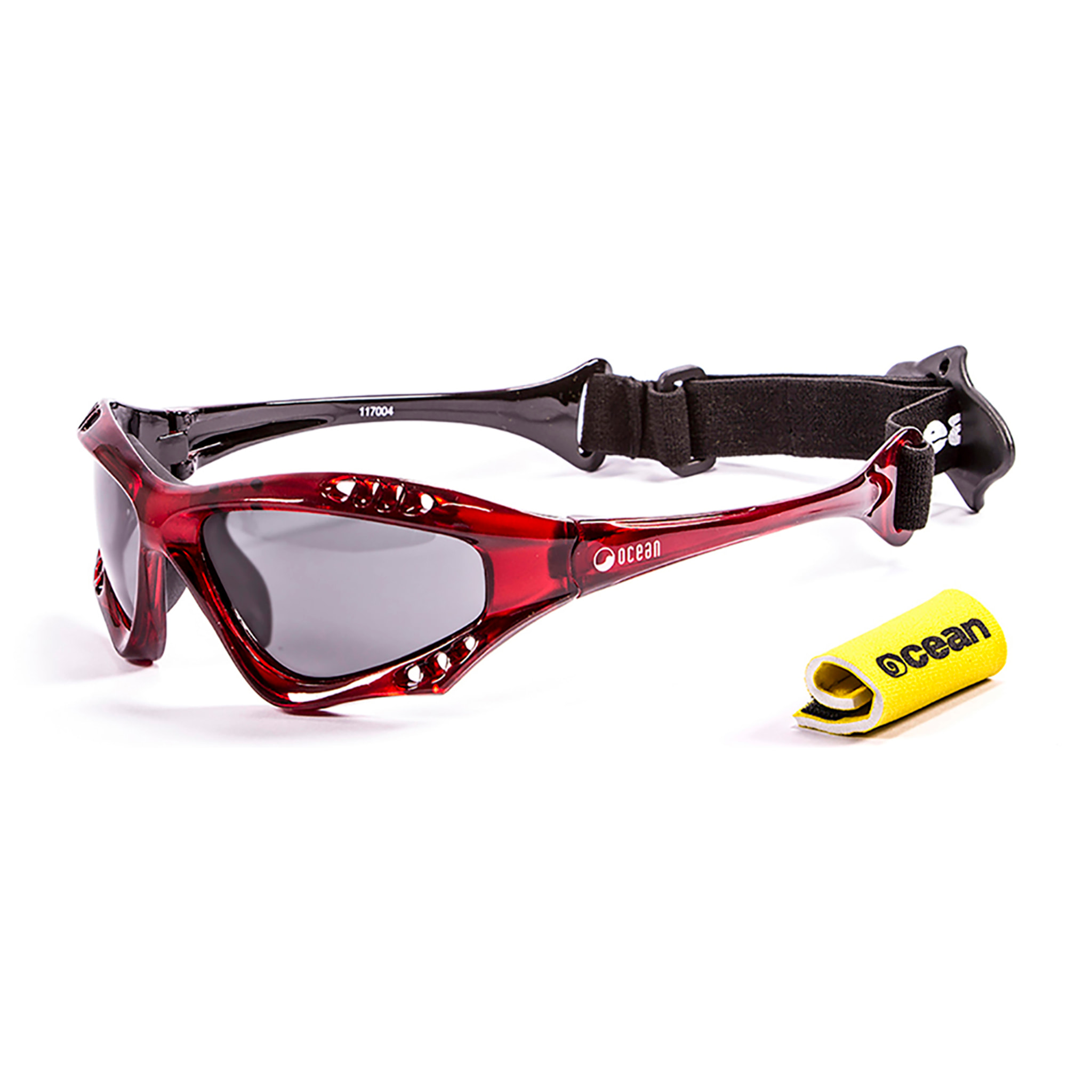 Gafas de deportes acuáticos OCEAN AUSTRALIA - Rojo transparente / Ahumada