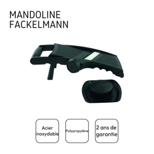 Set de 2 mandolines professionnelles en inox Fackelmann Handmade Tradition