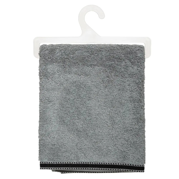 Drap de bain "Joia" coton gris ardoise 100x150cm