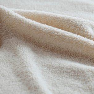 Housse de coussin bouclette - Ecru