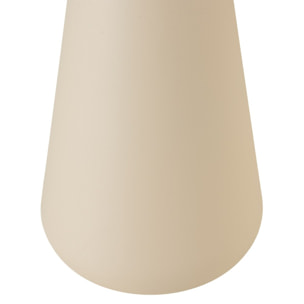 JAMES - Table d'appoint 40x40cm plateau en manguier pied métal ivoire JAMES