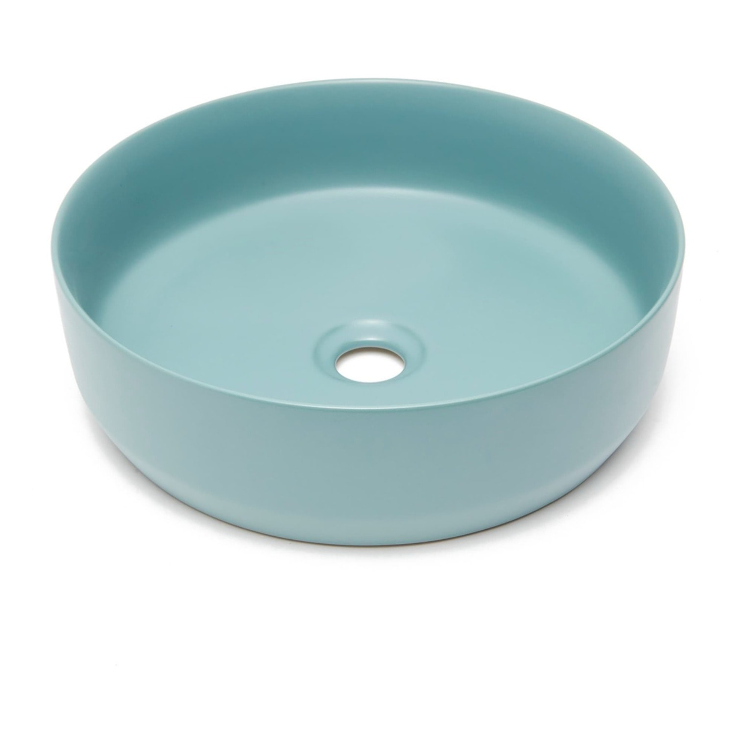 Vasque à poser ronde diamètre 39 cm - vert mat - sans trop-plein - SAT Infinitio