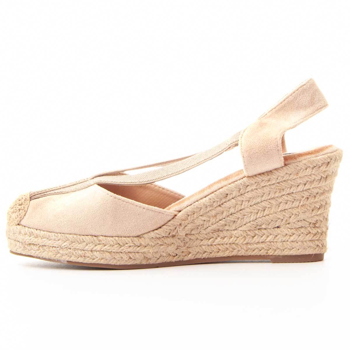 Alpargatas de Cuña - Beige - Altura: 8 cm