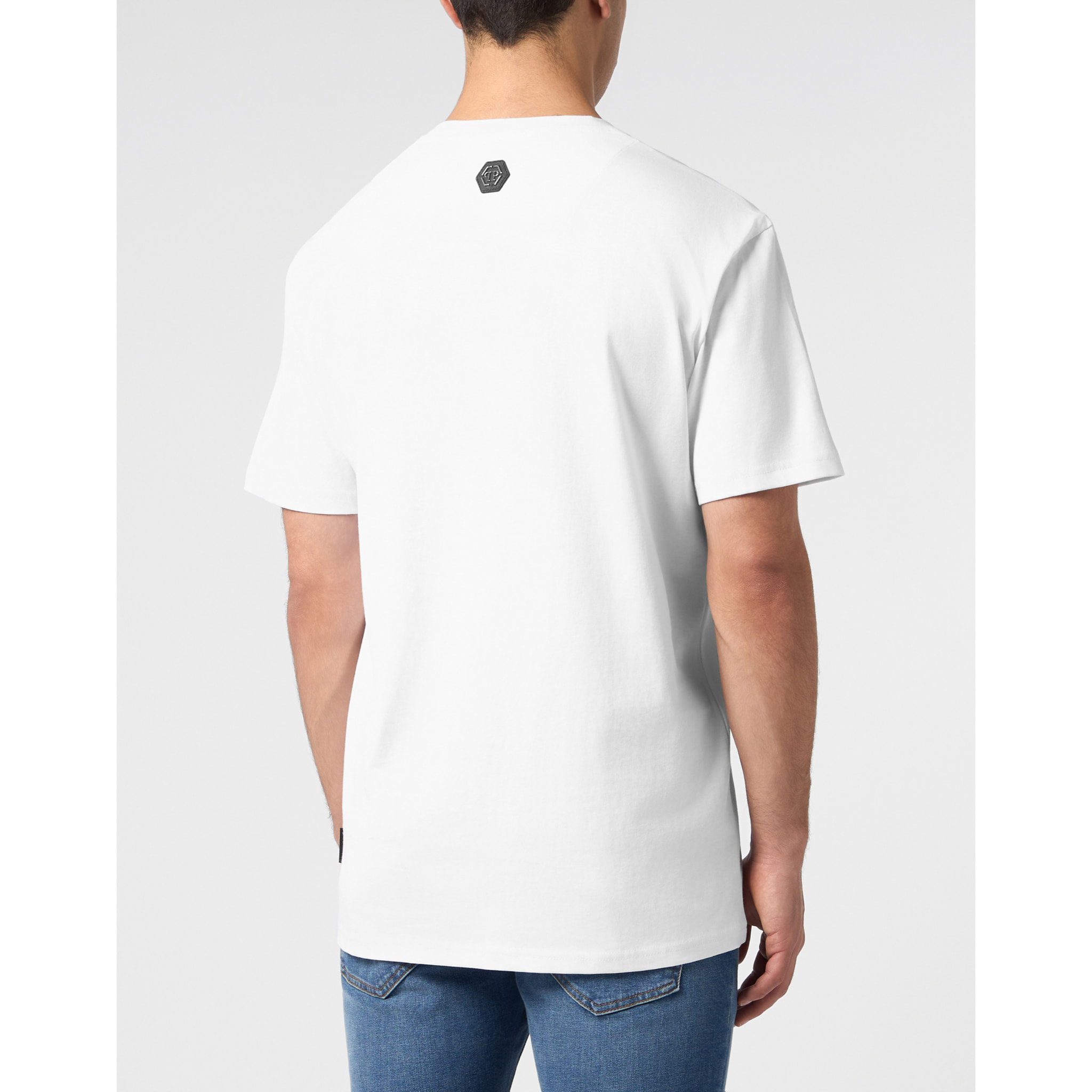 PHILIPP PLEIN Camiseta de cuello redondo y manga corta TEDDY