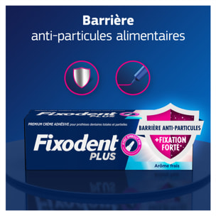 4 Crèmes Adhésives Pour Prothèses Dentaires Barrière Anti-Particules Fresh 57ml - Fixodent Plus