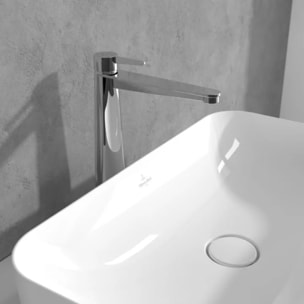 Mitigeur lavabo surélevé Conum avec vidage Push Open Chrome