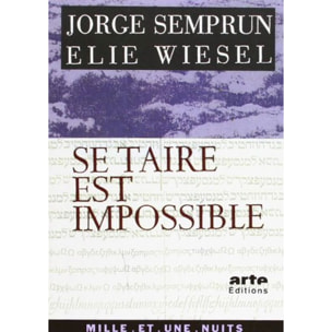 Wiesel, Elie | Se taire est impossible | Livre d'occasion