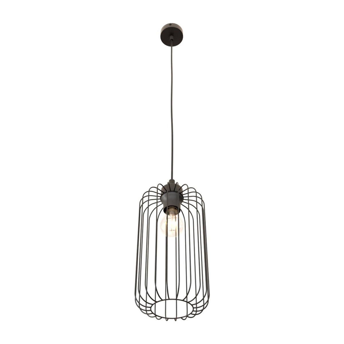 Lampada a sospensione VANDER in acciaio nero