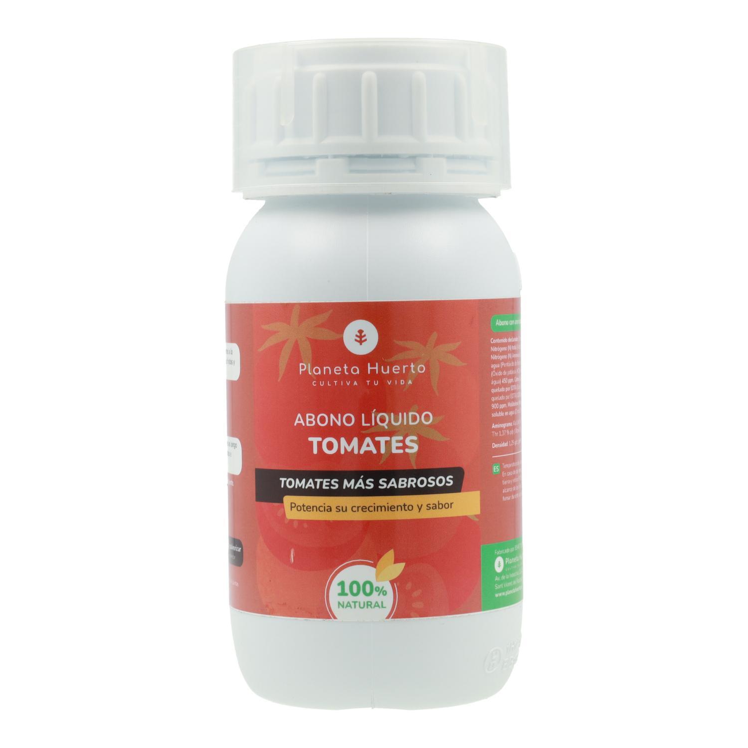 PLANETA HUERTO | Abono Líquido Tomates - 250 ml | Nutrientes Especializados para el Desarrollo Óptimo de Tomates