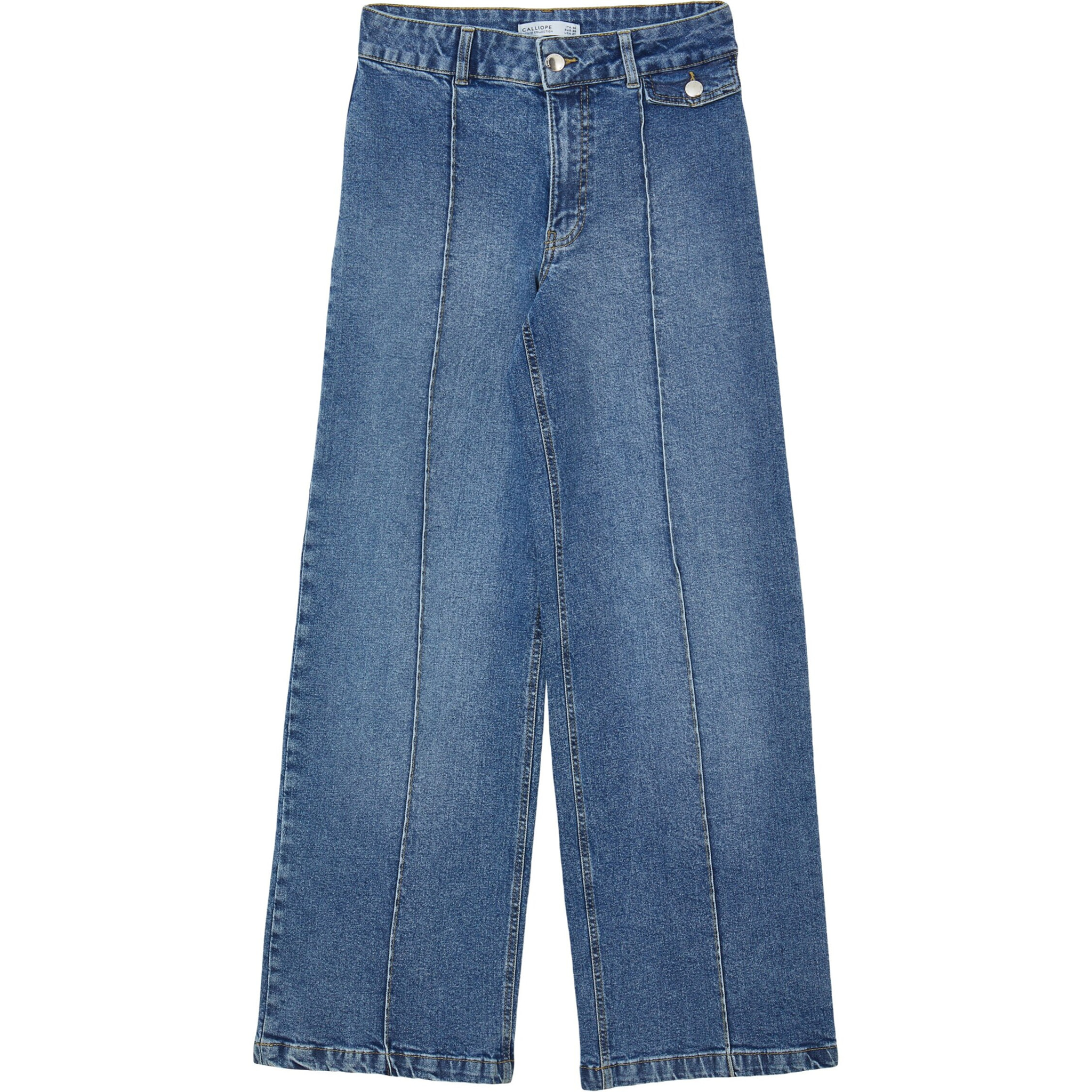 Jeans wide leg vita alta