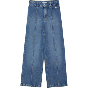 Jeans wide leg vita alta