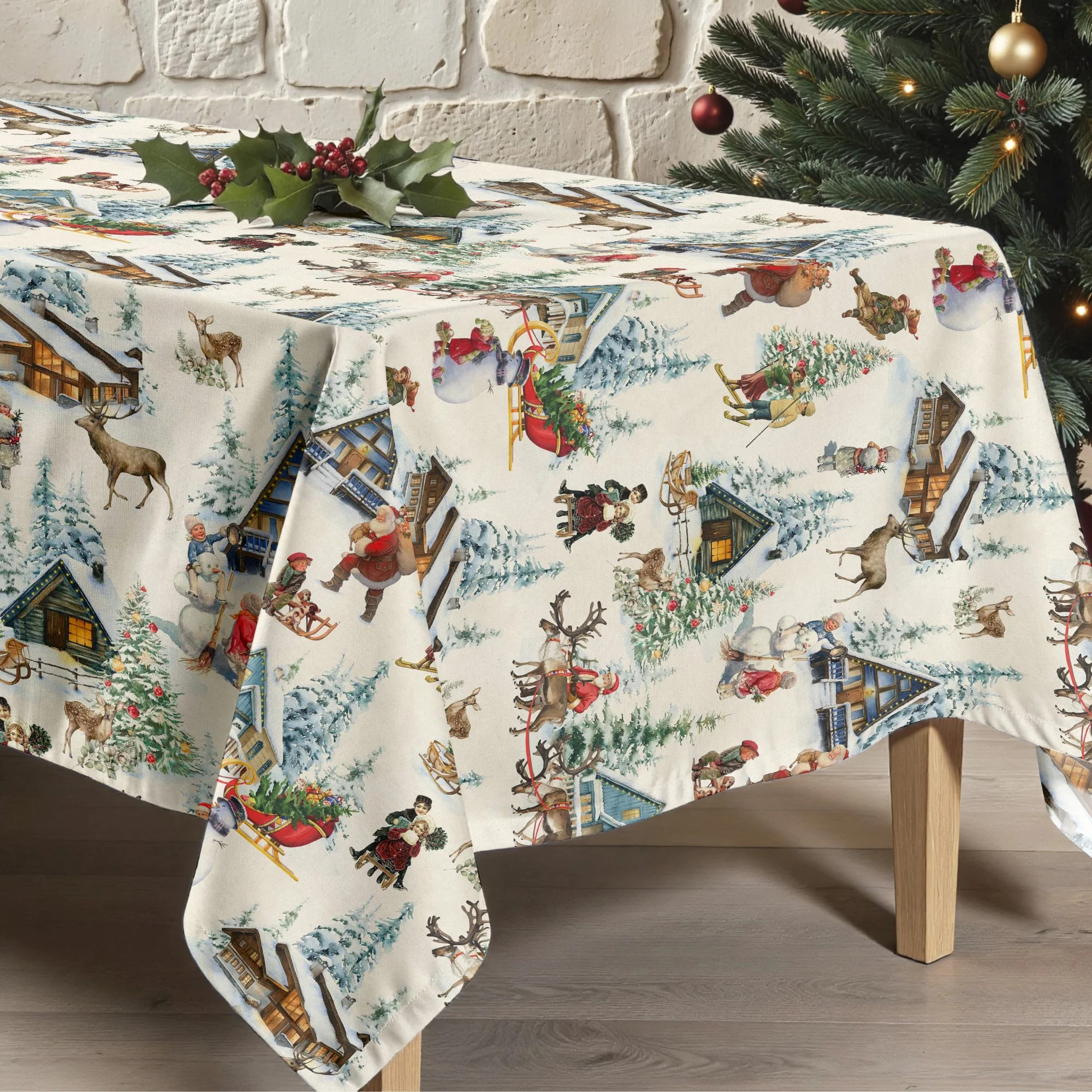 Nappe Anti-tâches Culla Linge Christmas Landscape 1