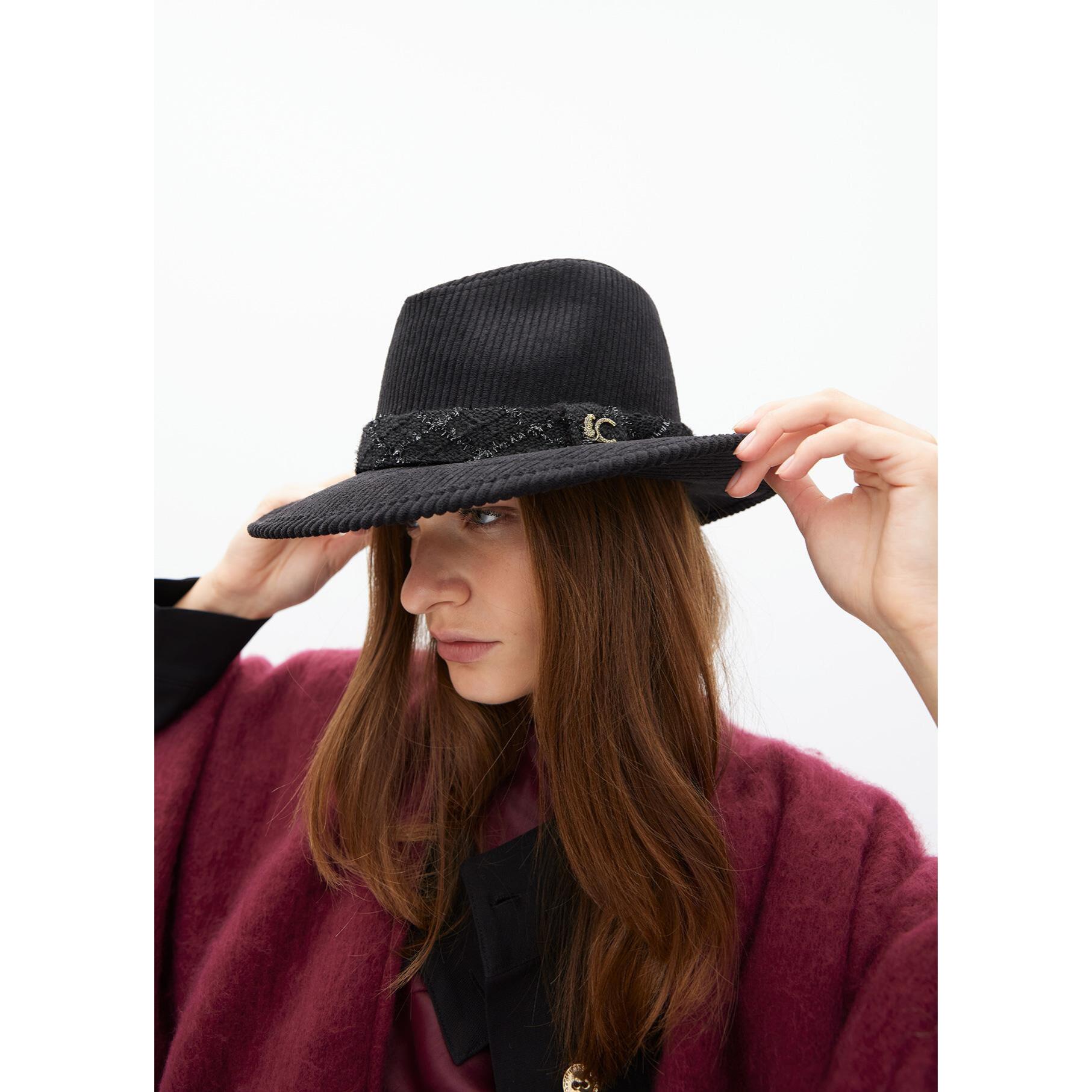 Cappello Fedora Velluto a Coste LC Leopardo