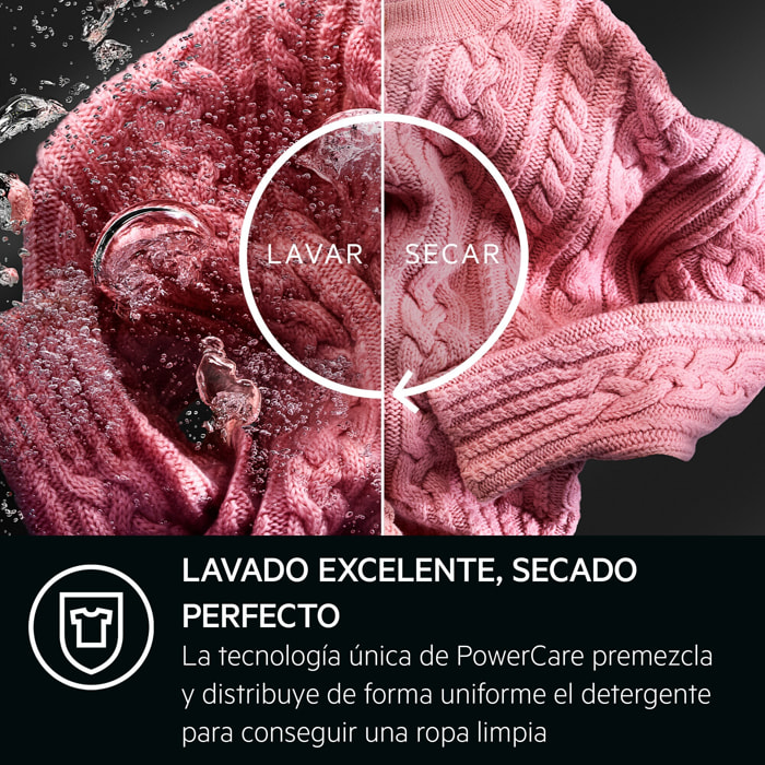 AEG Lavadora secadora integrable Serie 8000 PowerCare de 8.0 kg LWN8E8636F