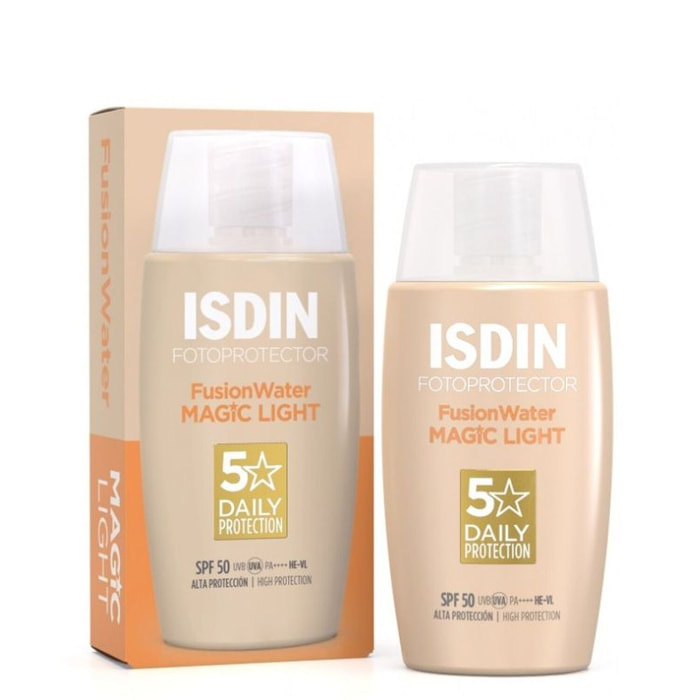 Fusion Water Magic Light SPF50 - Crème solaire visage teintée 50ml