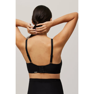 Reggiseno da allattamento imbottito nero senza ferretto, coppe B e C