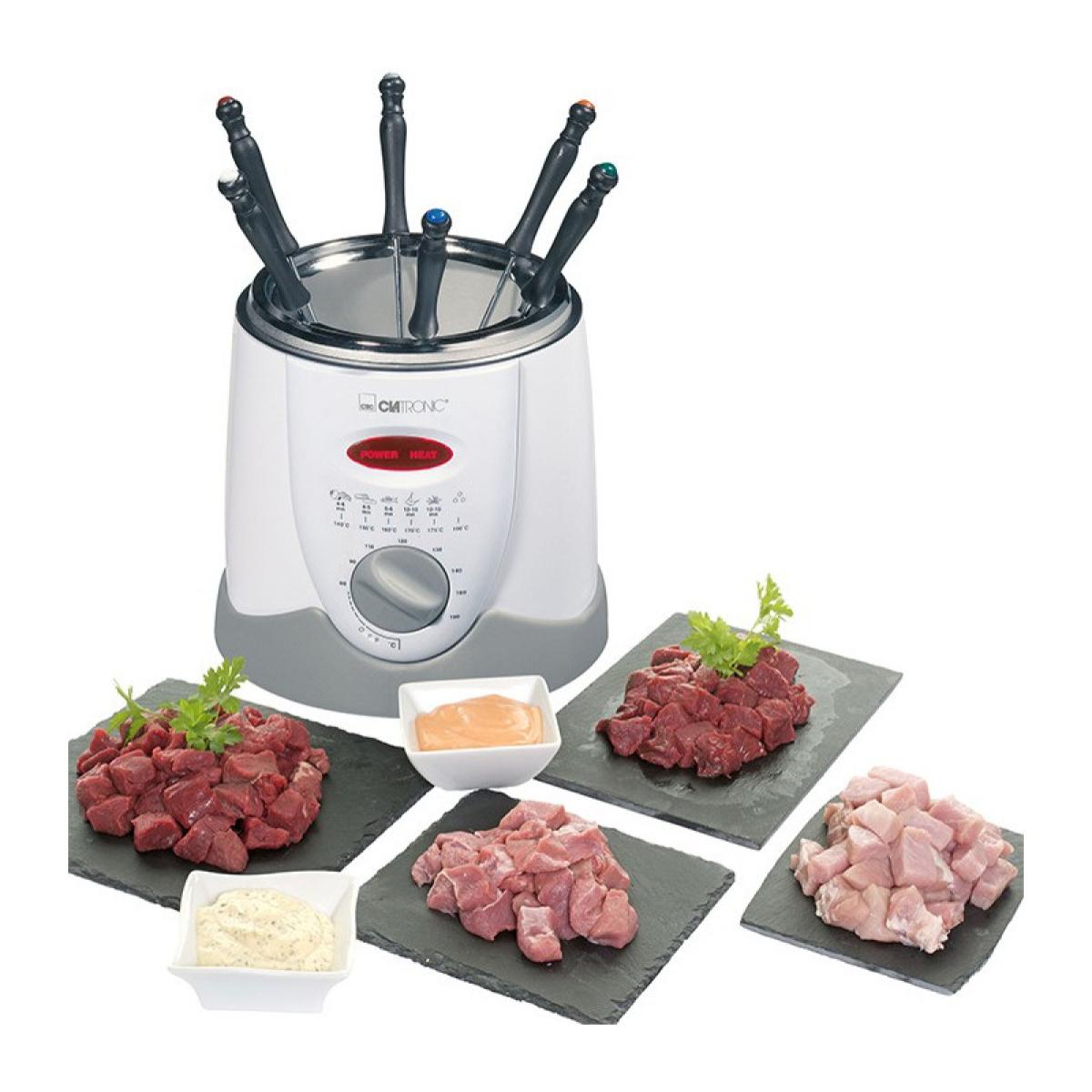 Friteuse et fondue pour 6 personnes 1L Clatronic FFR 2916 Blanc