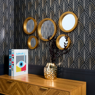 Miroir Rond X5 Dore