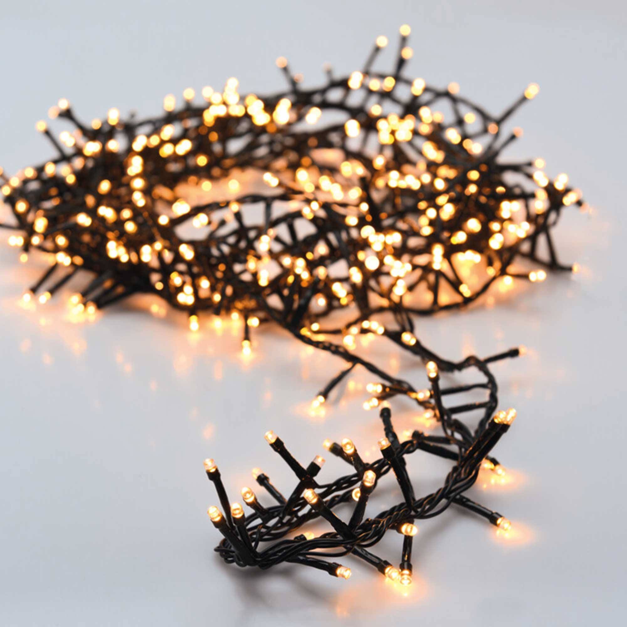 Guirnalda de iluminación navideña con led blanco extra cálido