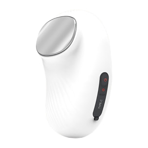 Dispositivo di terapia 3 in 1: calore, freddo e vibrazione per prendersi cura, rilassare e rivitalizzare la tua pelle.