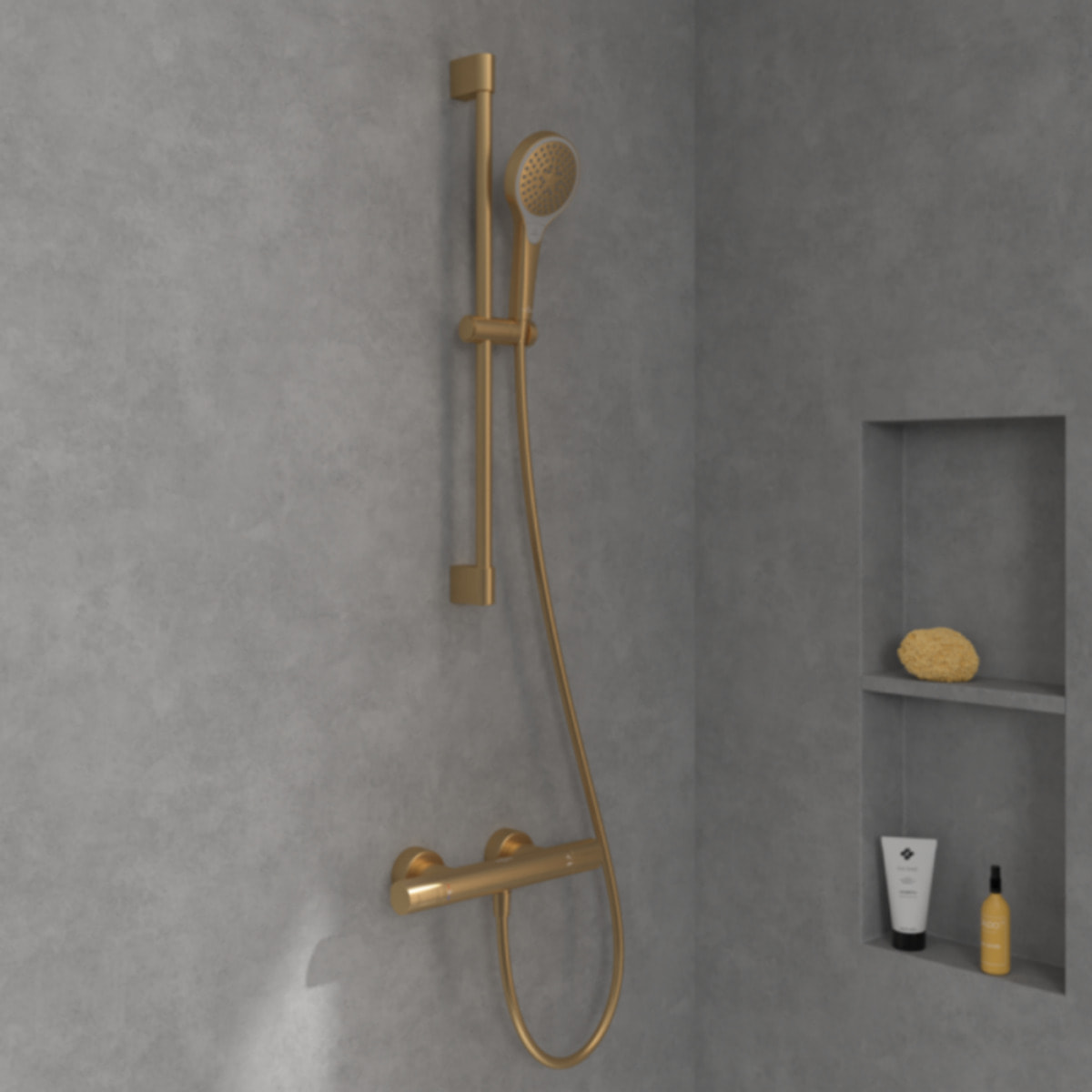 Ensemble de douche 3 jets Verve Showers Or brossé