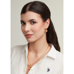 Orecchini U.S. Polo Assn. In metallo placcato oro