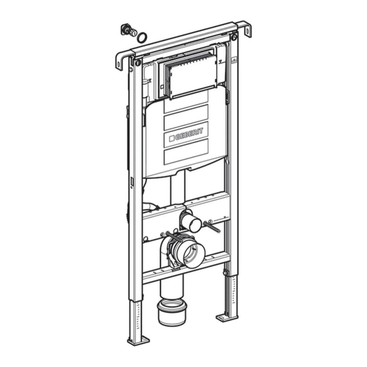Bâti-support Geberit Duofix pour WC suspendu, 112 cm, avec réservoi