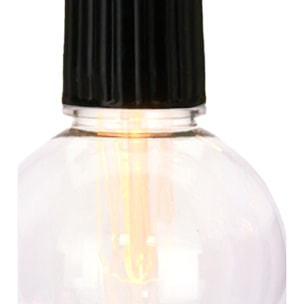 Guirnalda de luces led con bombillas, funciona con pilas - incluye temporizador