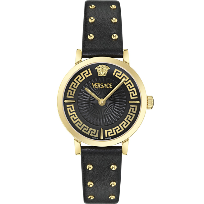 Versace Reloj Analógico De Cuarzo Greca Fortuna (Wc-0A)