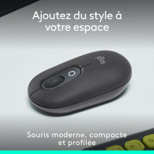 Souris sans fil LOGITECH POP Mouse Graphite