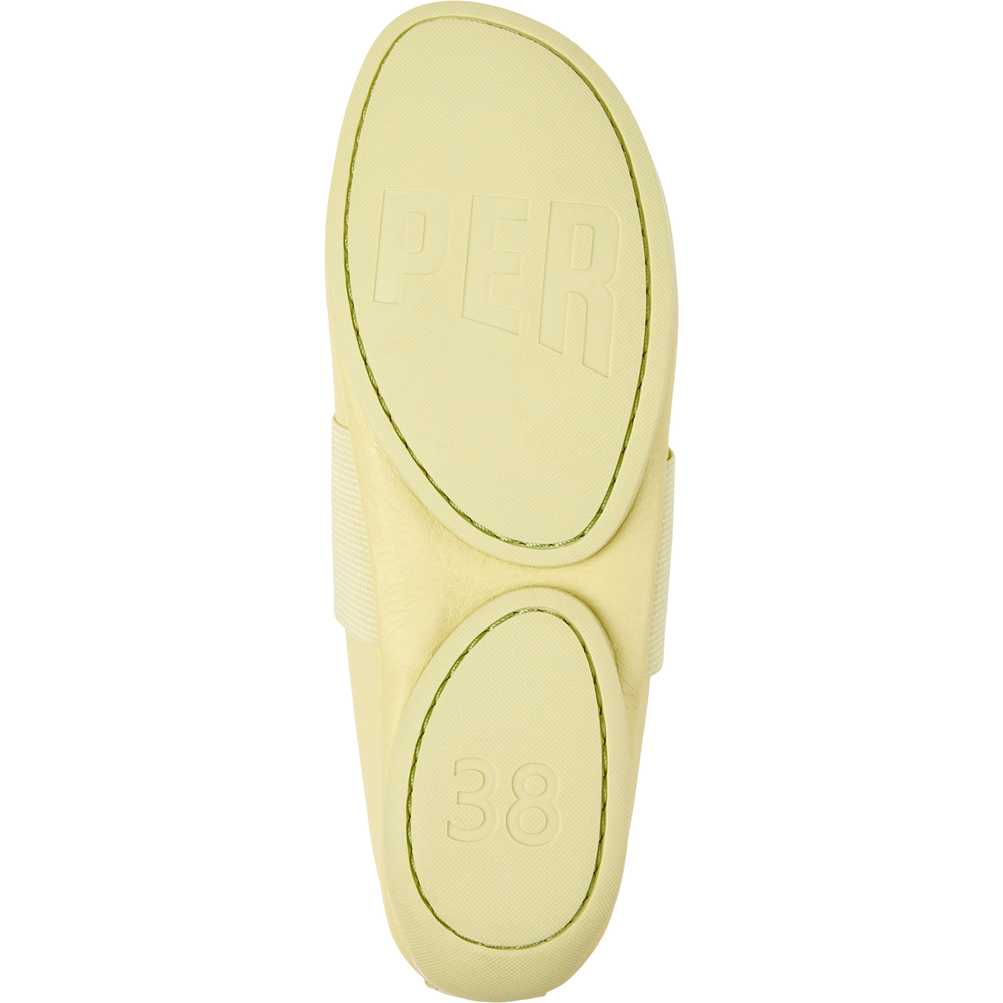 Bailarinas - CAMPER Right Nina - Amarillo - Cuero liso