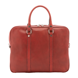 Borsa a mano  unisex In Vera pelle Made in Italy 37x31x6 cm