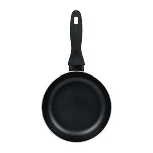 Sartén en aluminio prensado, antiadherente y ligera para cocina diaria, verde